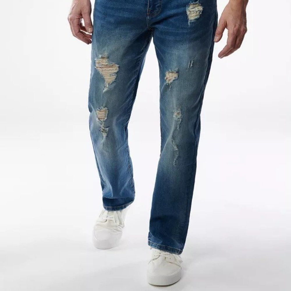 Lazer Men's Straight-Fit Stretch Jean - Picture 2 of 5